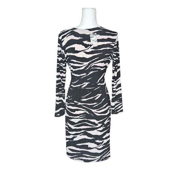 Lark and Ro True Womens Medium iWrap Dress Long Sleeve Animal Print New No Tags - Picture 3 of 3